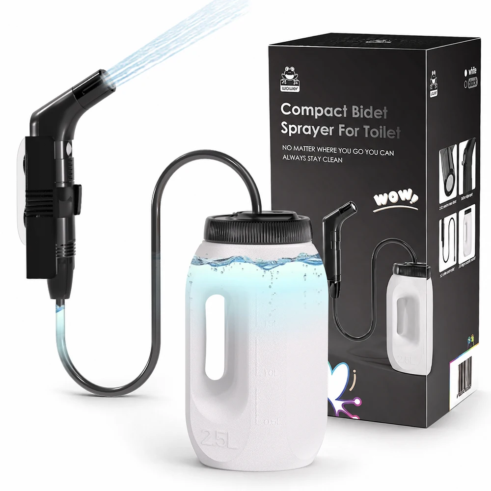 2.5L Portable Electric Bidet Rechargeable Shataf Hand Bidet Butt Sprayer for…