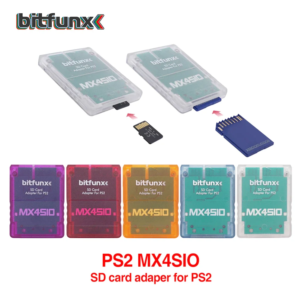 Bitfunx MX4SIO SIO2SD SD/TF Card Adapter Game Reader for PS2 Playstation2…