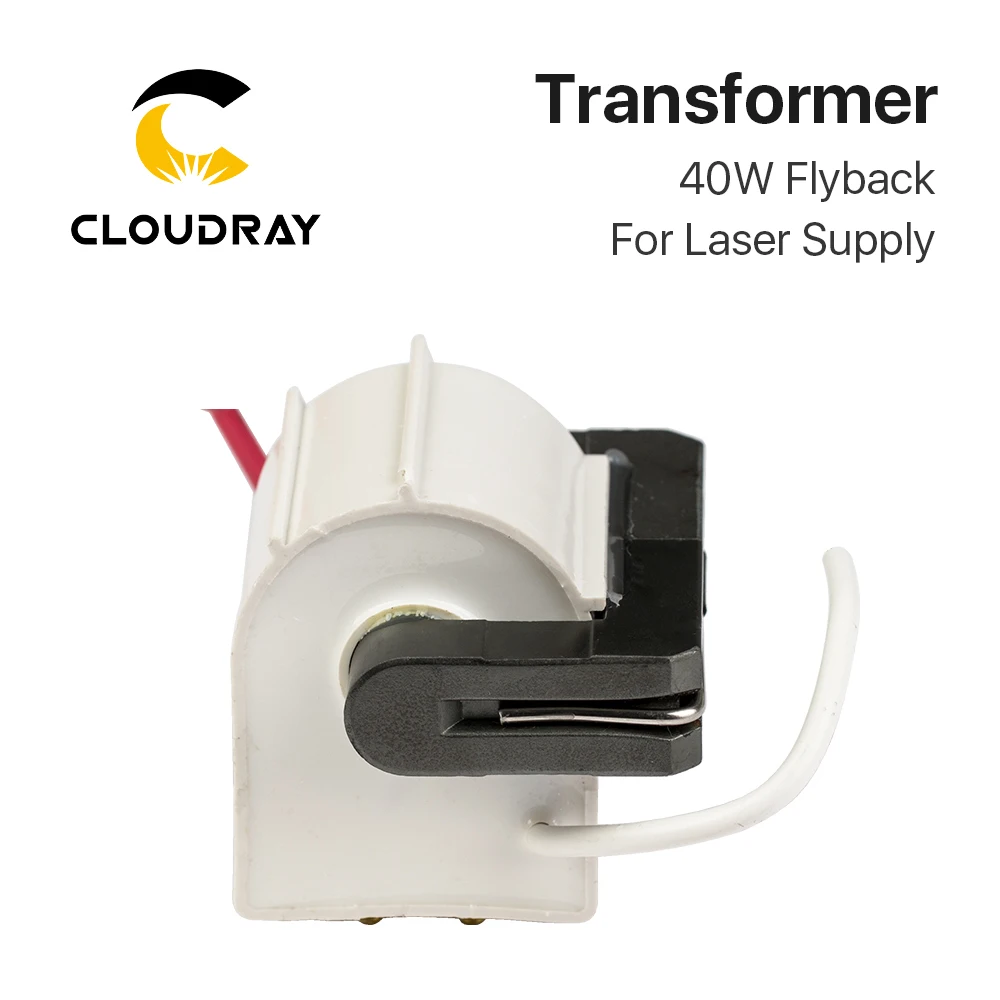 Cloudray 40W High Voltage Flyback Transformer Model C for CO2 40W Laser Power…