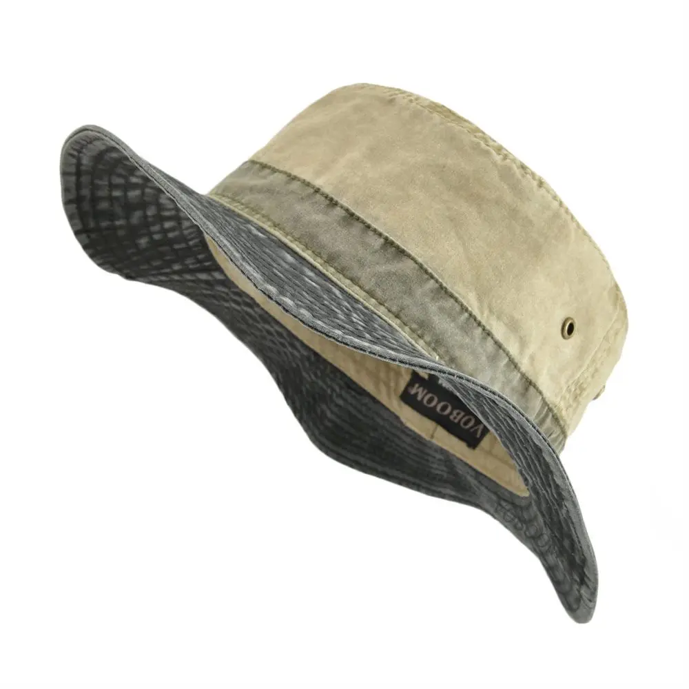 VOBOOM Bucket Hats for Men Washed Cotton Outdoor Panama Hat Summer Fishing…