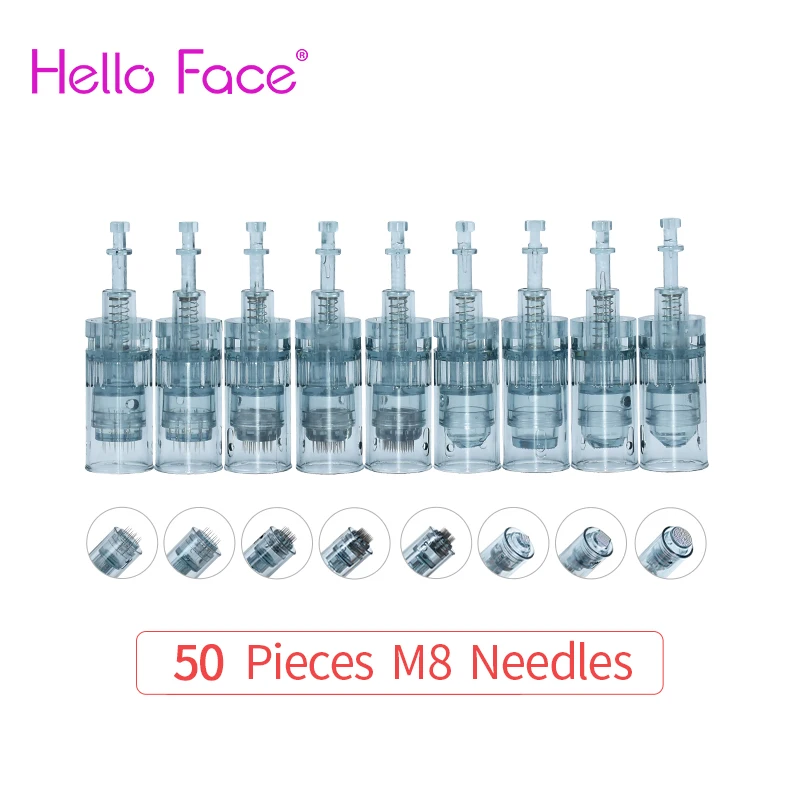 50 PCS M8 Cartridge Dr Pen M8 / M7S Needles Bayonet Cartridge Nano Needle…