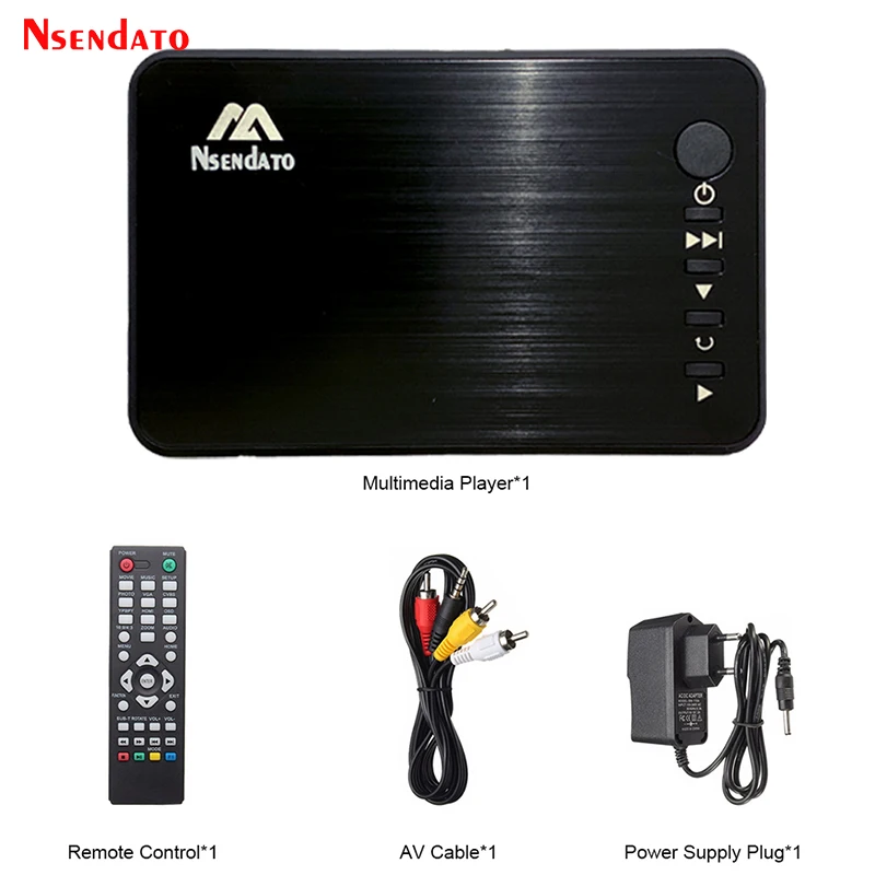 Mini Full HD Media Multimedia Player Autoplay 1080P USB External HDD Media…