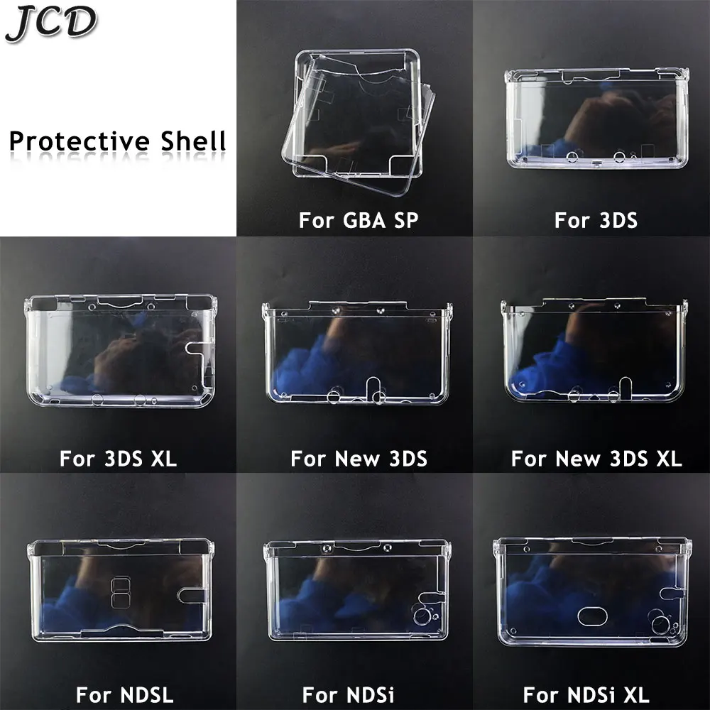 JCD Plastic Clear Crystal Protective Hard Shell Skin Case Cover for GBA SP…
