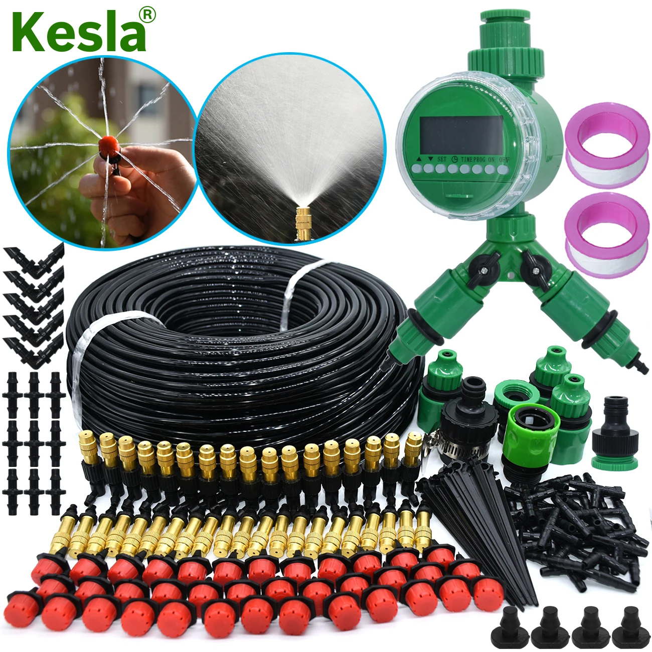 KESLA 5-50M Garden Micro Drip Irrigation Automatic Watering System Kit…