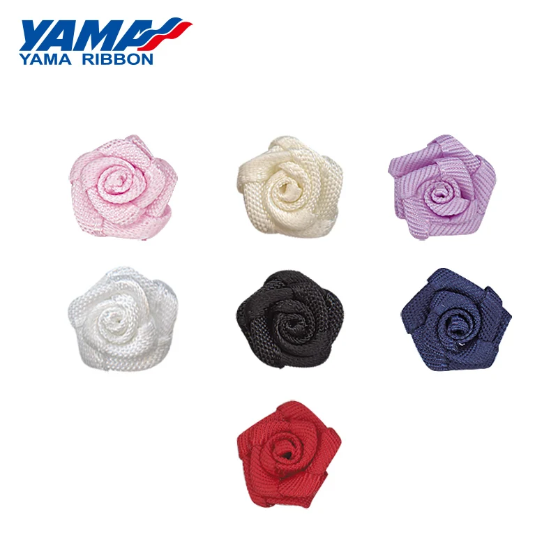 YAMA Rose Flower Diameter 10mm±2mm 200pcs/bag Stain Ribbon for Girls Apparel…