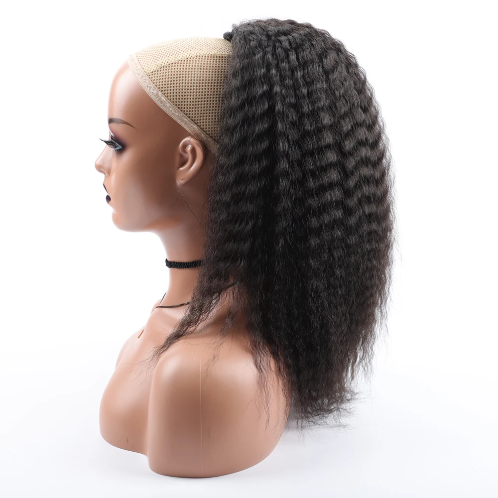 Fake Synthetic Drawstring Ponytail Elastic Hair Extension for Women Kinky…