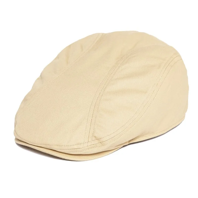 BOTVELA Twill New Flat Cap Men 100% Cotton Ivy Caps Golf Baker Boy Hat Summer…