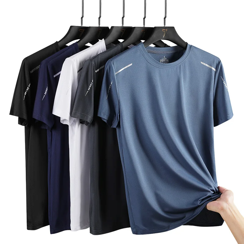 CHRLCK Men's Running Quick Drying T-shirts Breathable Hiking Fishing Tees…