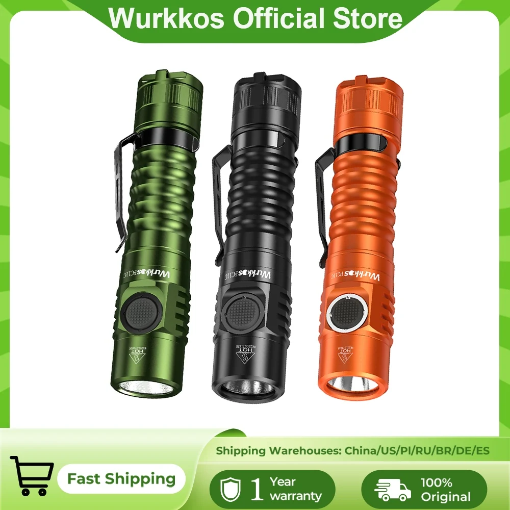 Wurkkos FC11C Flashlight Nippon Chemical 519A Mountaineering Edition 18650…