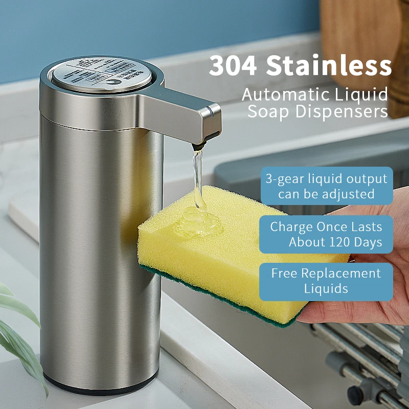 270mL Kitchen Soap Machine Automatic Sensor Out of Hand Sanitizer Smart…
