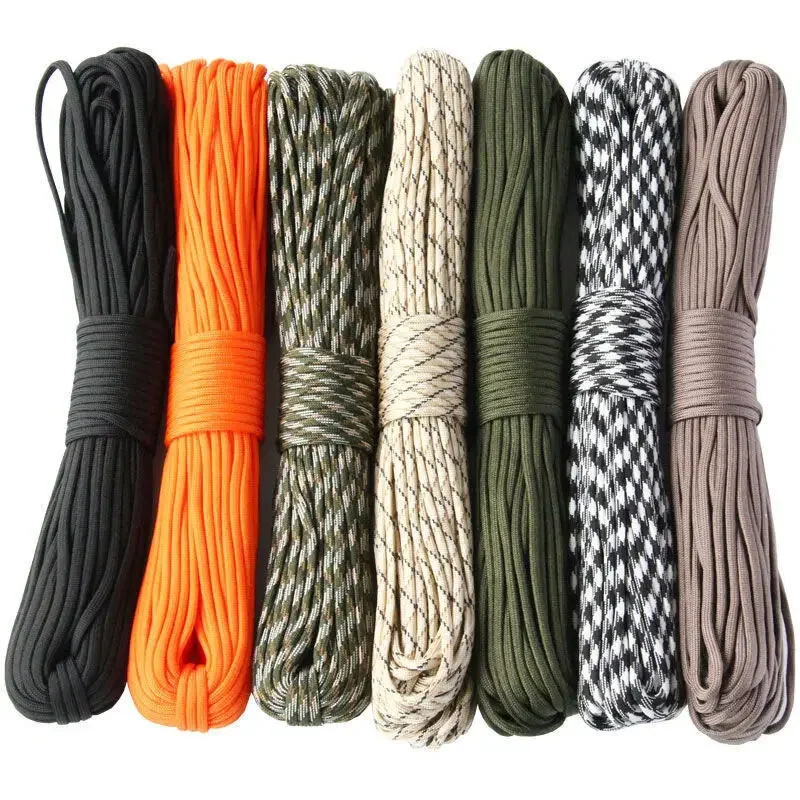 7-Cores 550 Paracord Rope 5 15 30 M Dia.4mm Cord for Outdoor Camping Survival…
