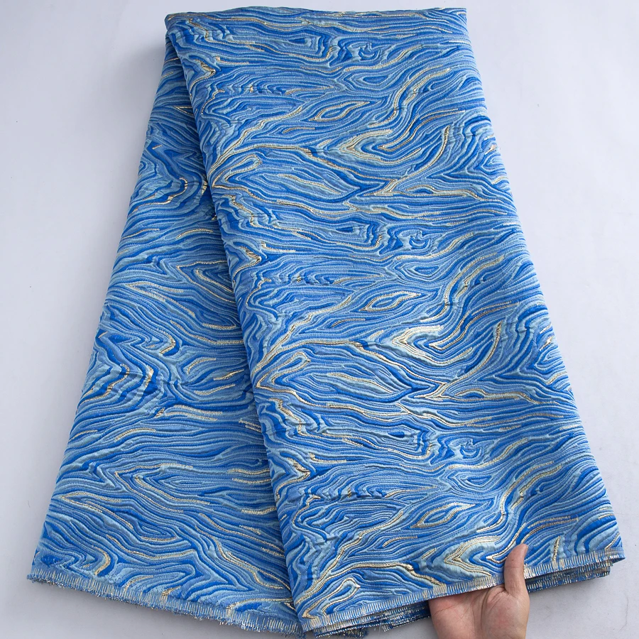 SJD LACE African Brocade Lace Fabrics French Damask Lace 5 Yards 2026 Latest…