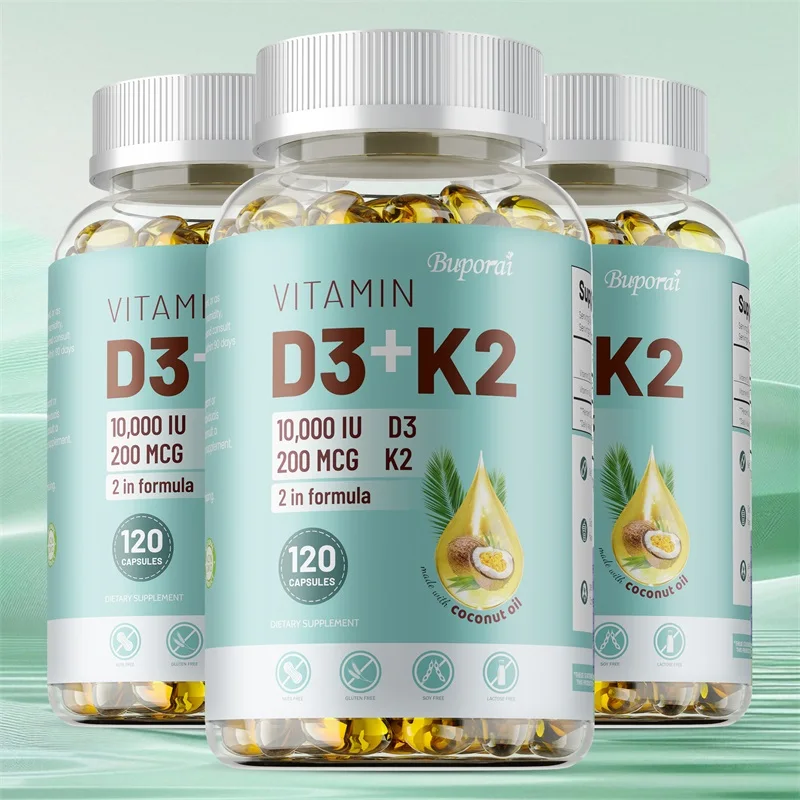 VITAMIN D3&K2 - Nerve, Muscle, Heart, Bone and Dental Health, Immune System…