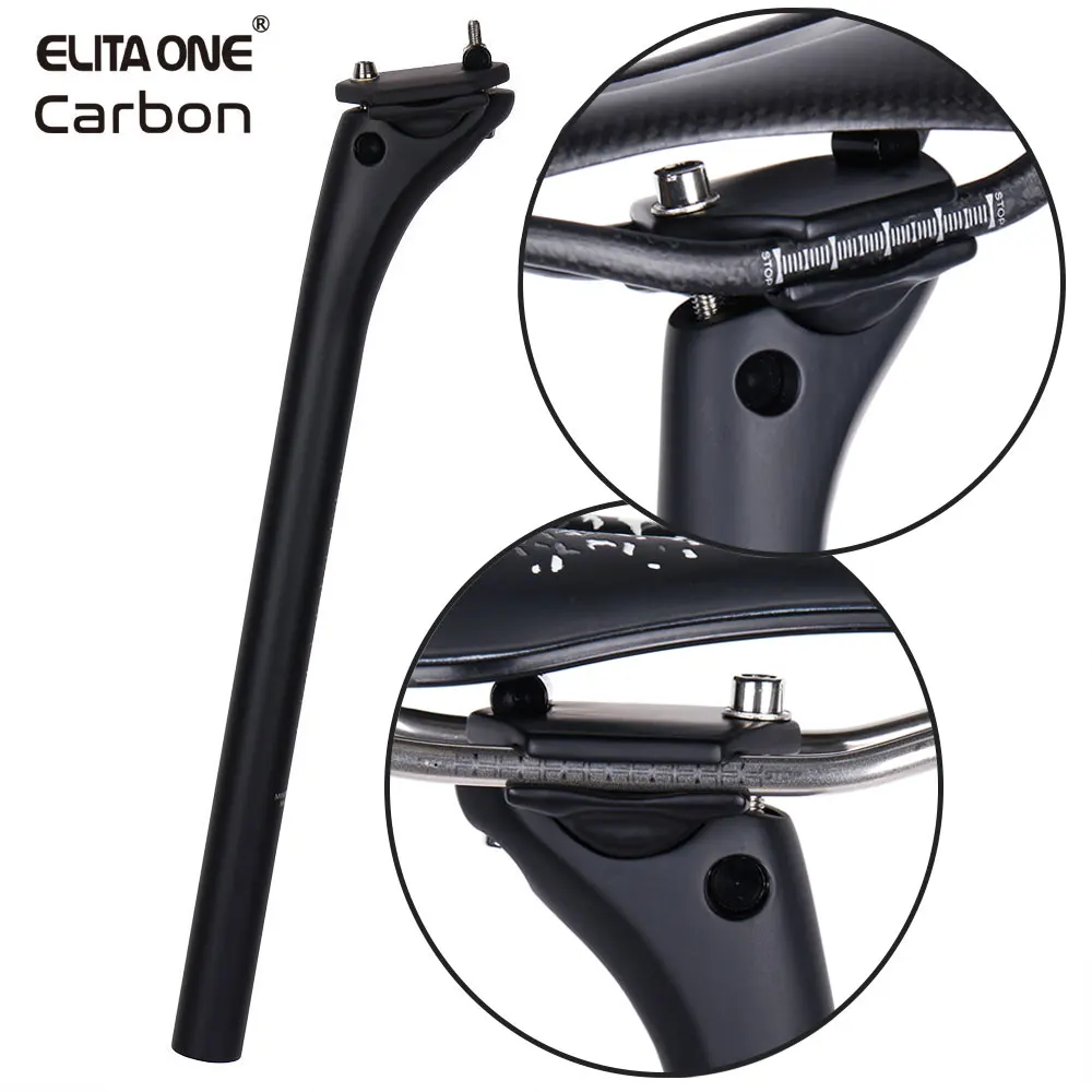 ELITAONE MTB Carbon Seat Post 27.2/30.9/31.6mm Offset 20mm Road Bike Seatpost…