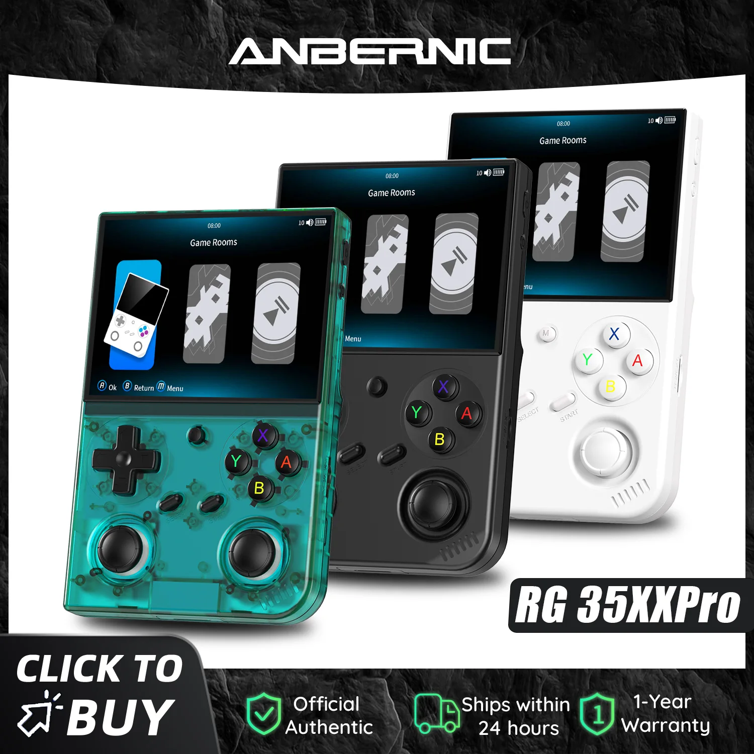 Anbernic RG 35XXPRO 64 Bit Handheld Game Players 3.5'' IPS Screen Linux…
