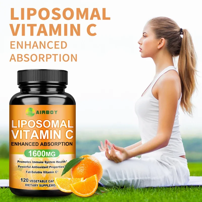 Liposomal Vitamin C 1600mg - Promotes Collagen Production, Immune Support…