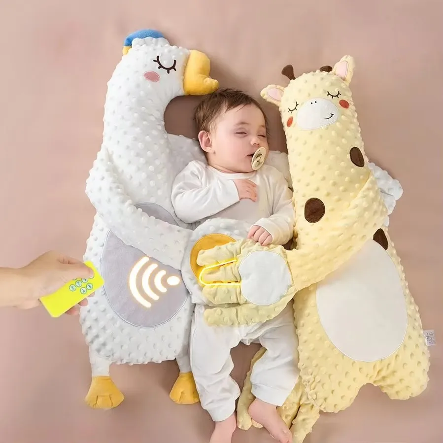 Baby Sleeping Pillow for Newborn Patting Doll with Soothing Palm Remote…