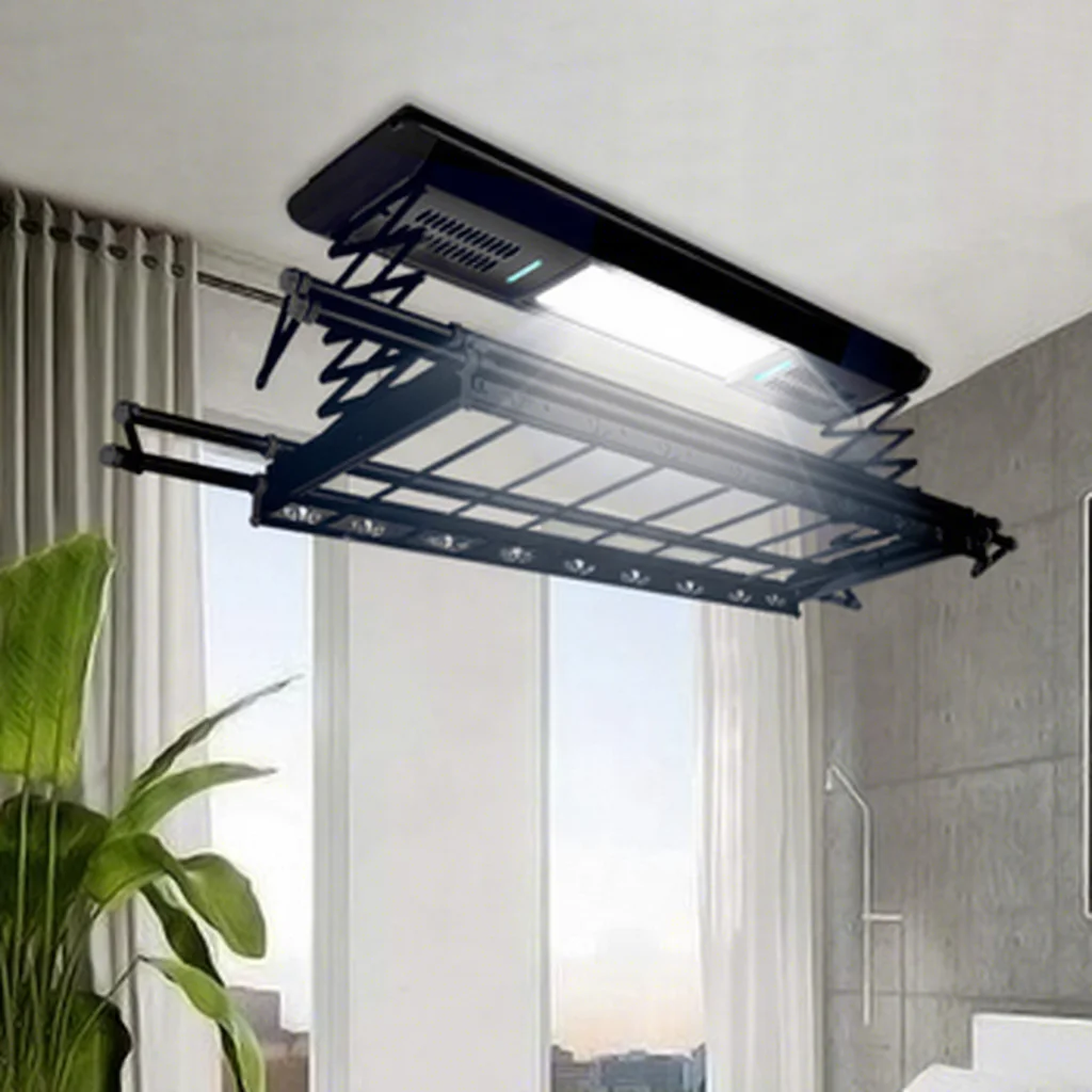 Smart Drying Rack Custom Wall Hanger Hot Air Laundry Clothes Dryer Electric…