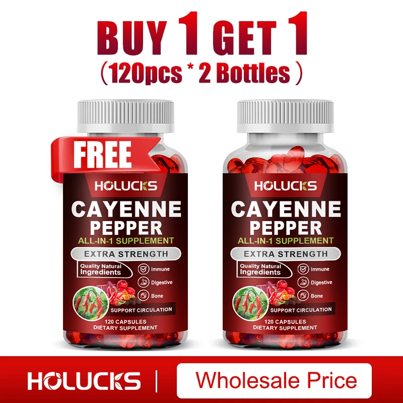 Cayenne Pepper Capsules, Supports Metabolism & Digestion, Dietary Supplement…