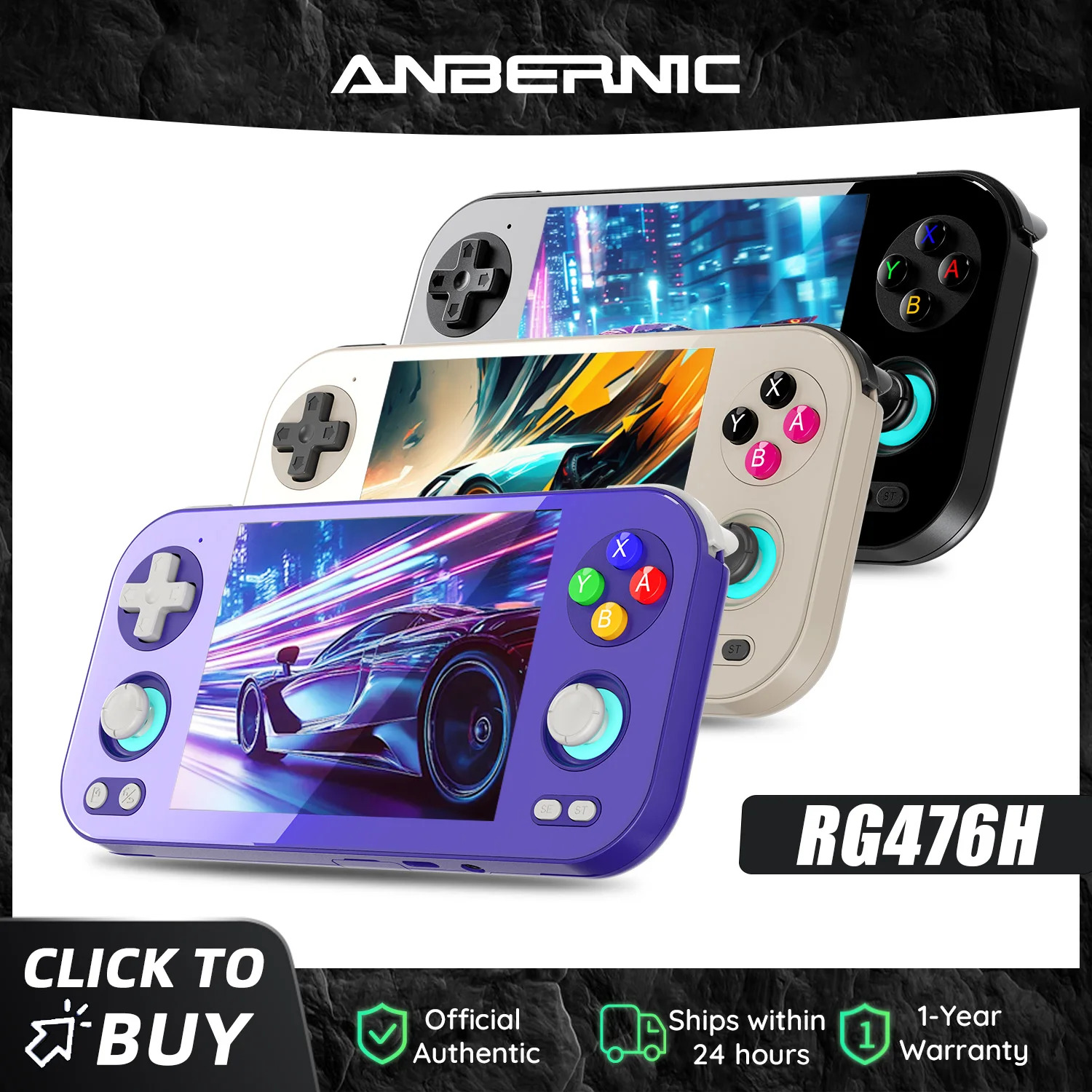 Anbernic RG 476H Retro Game Console 4.7-inch LTPS In-Cell Display Android 13…