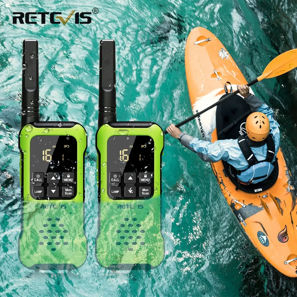 Retevis RT649P Walkie Talkie IP67 Waterproof Floating PMR446 License-Free Two…