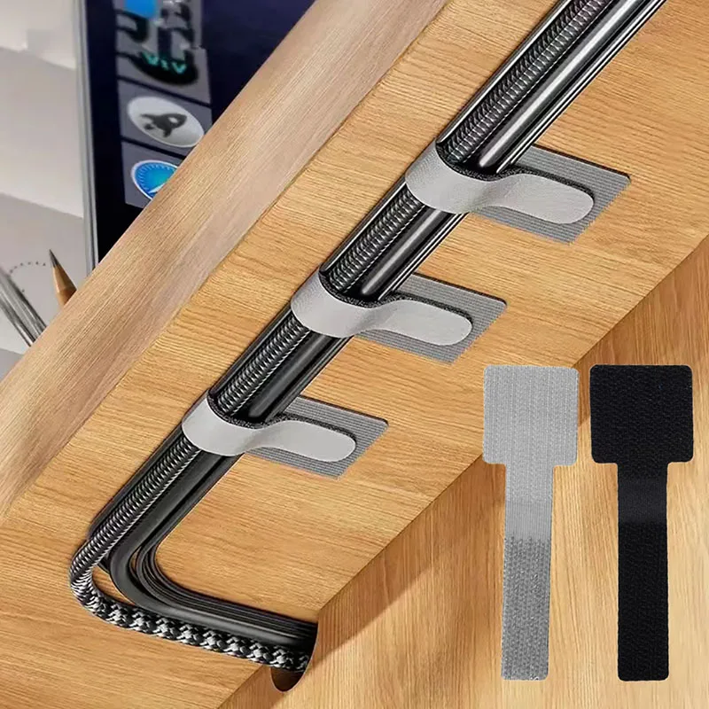 Reusable Cable Ties Fastening Wire Organizer Cord Rope Holder Self Adhesive…