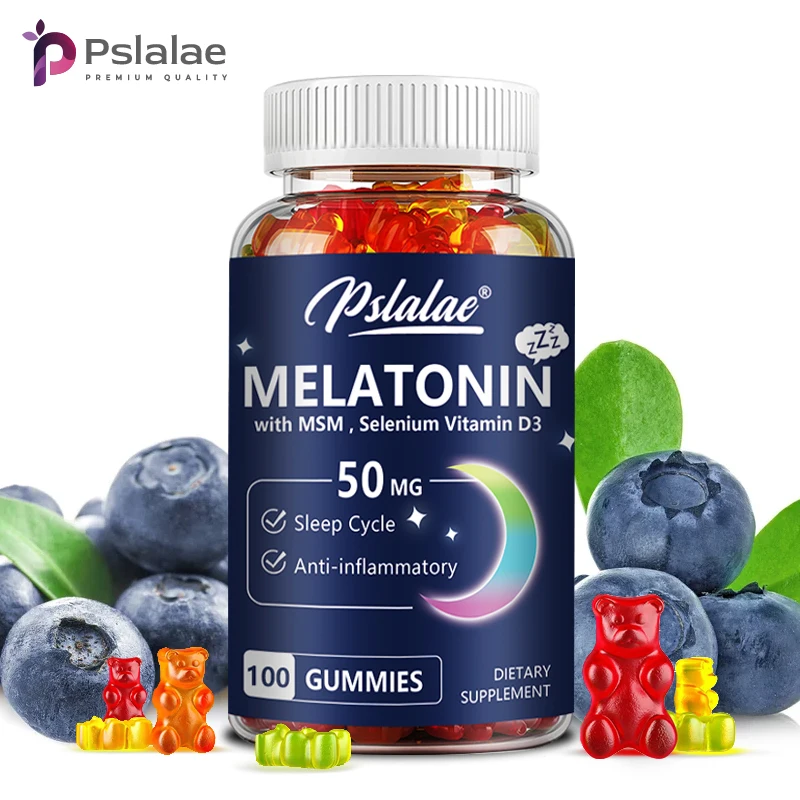 Melatonin Gummies 50mg - Sleep Aid, Improve Sleep Quality and Support Deep…