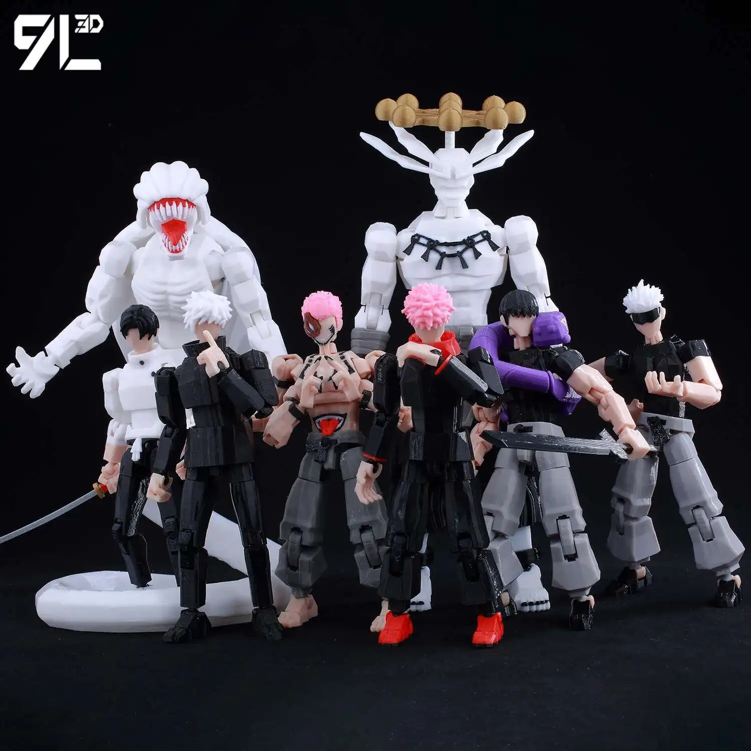 9L3D Printed Jujutsu Kaisen Mahoraga Figure Dummy13 Lucky13 Multi-Jointed…