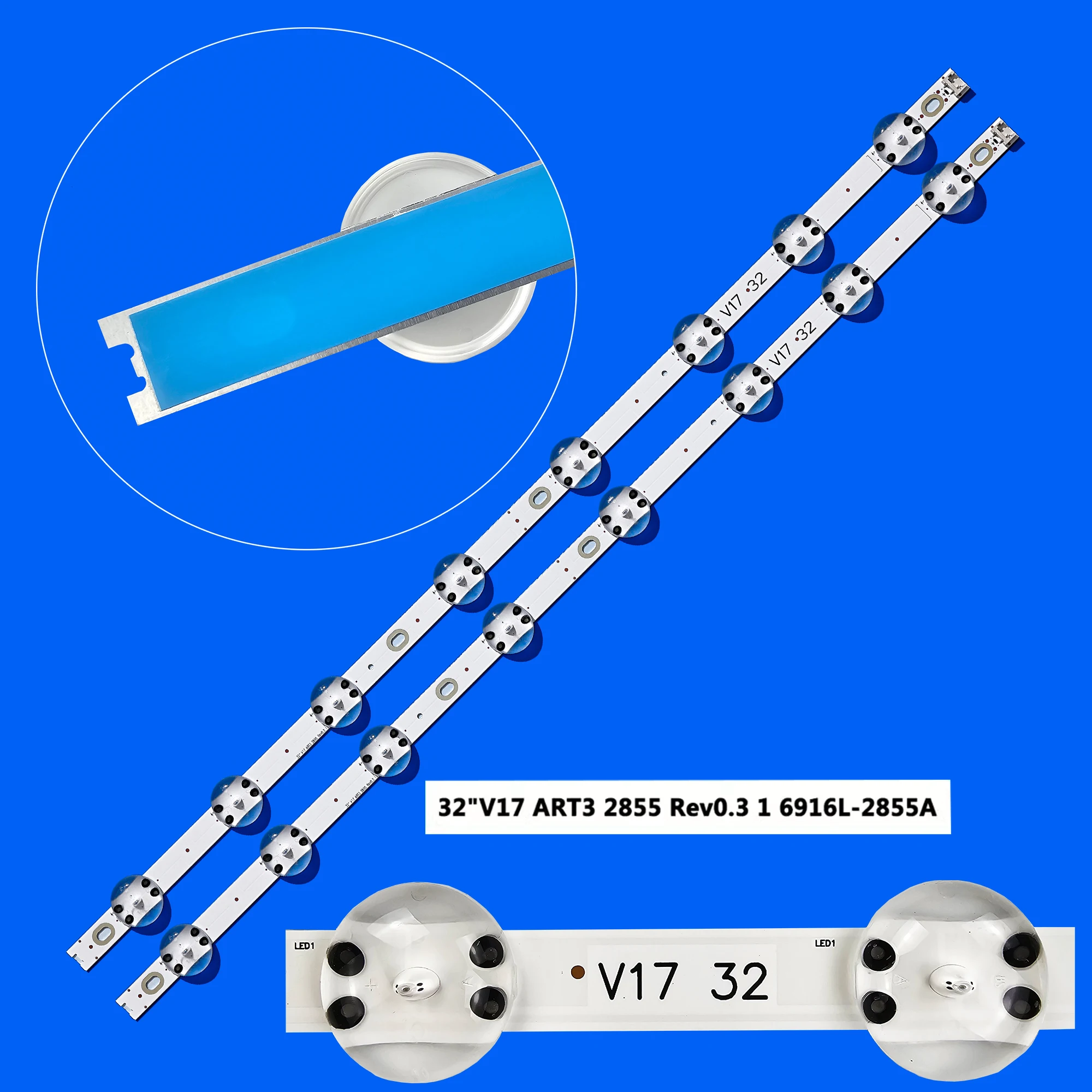 20 Pcs LED Strip for 6916L-2855B V18 32 V17 32 32lk610 32LK611 32lk615…