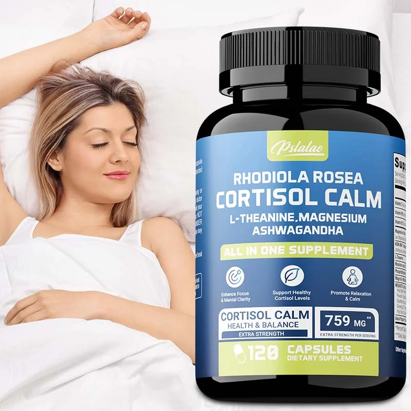 16-in-1 Calm Cortisol Manager Supplement for Women & Men - Improves Focus and…