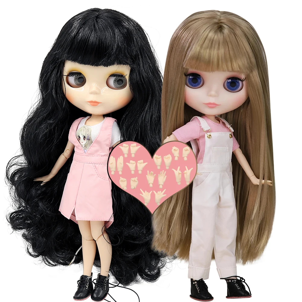 ICY DBS Blyth Doll 1/6 Bjd Toy Joint Body White Skin Shiny & Matte Face 30cm…