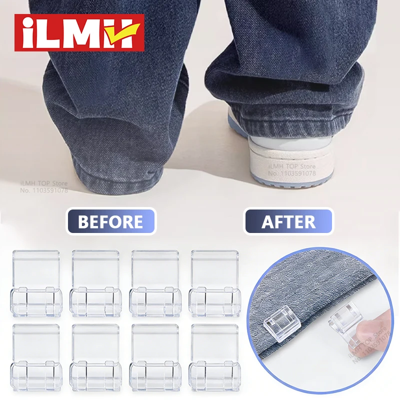 iLMH Invisible Leg Shortening Clip, Non-Slip Pants Edge Clip, Quick Fix Hem…