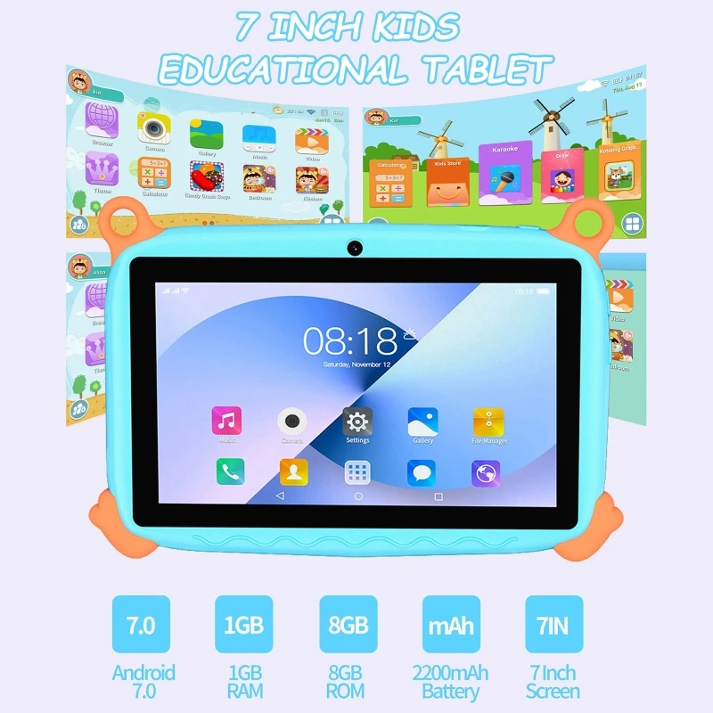 Kids Tablet PC with 7-inch Display Learning Machine Early Education Toy with…