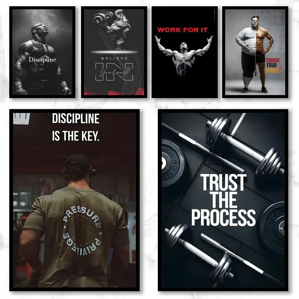 Art F-fitness Motivation Poster Contemporary Graffiti Art Posters, Chic Wall…