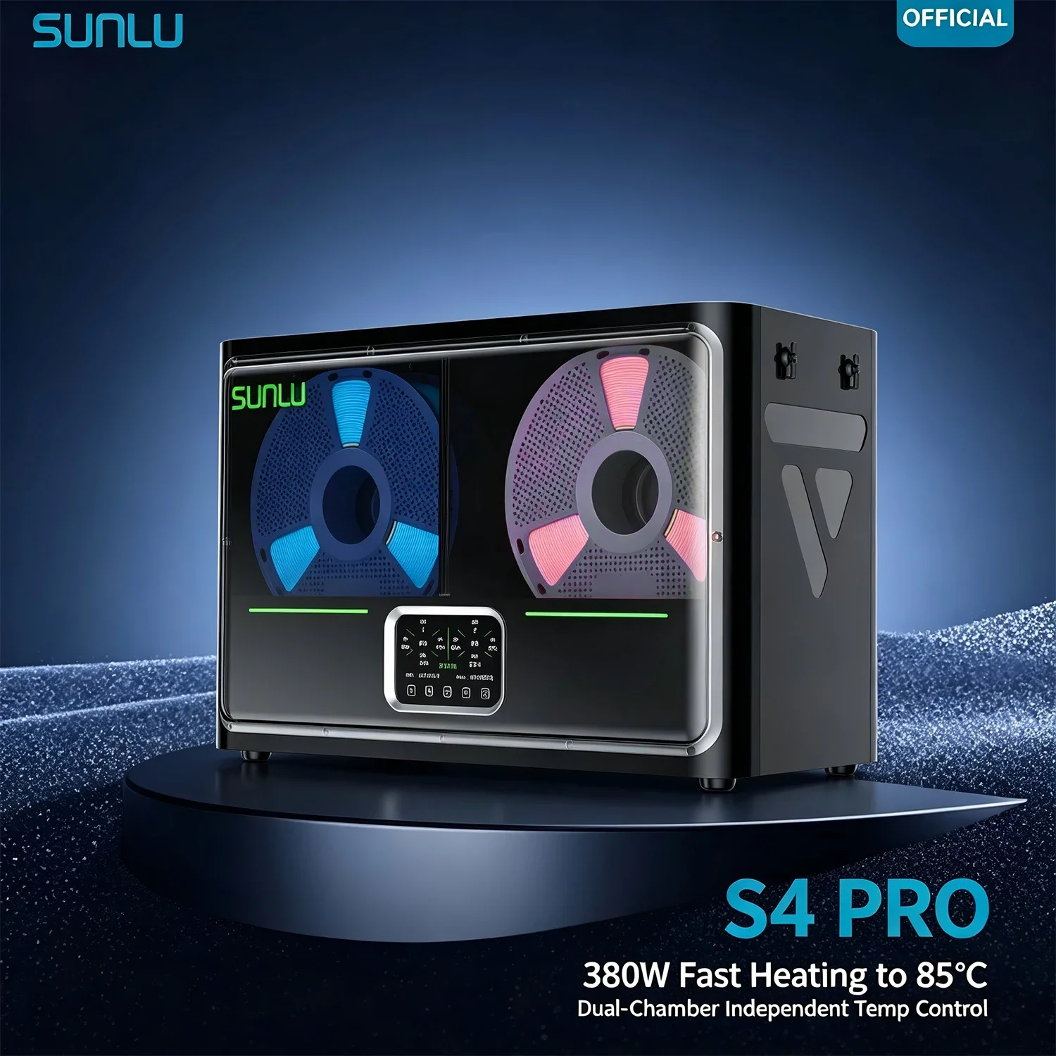 SUNLU S4 Pro Dual Chamber Filament Dryer 45-85℃ Independent Heat Annealing…