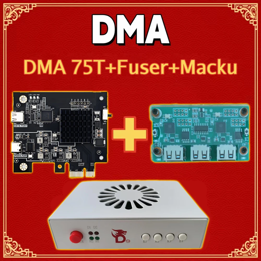 75t Dma Bundle - FPGA Dma 75t Card + HDMI Fuser Fusion Device + Makcu - DMA…