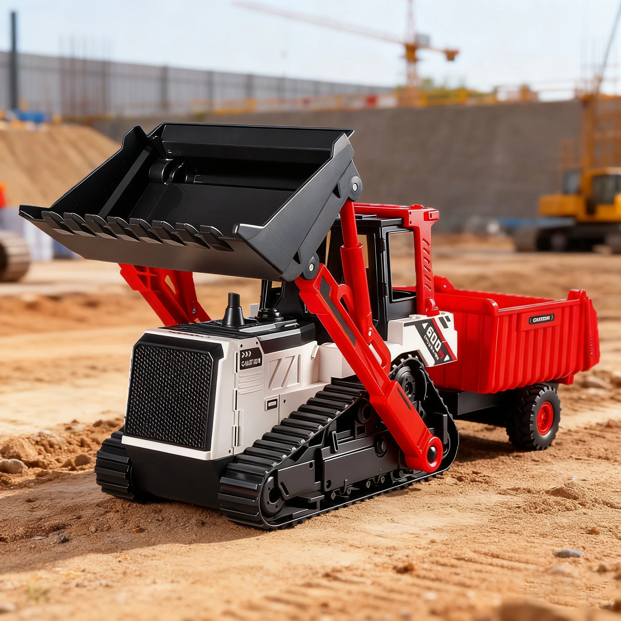 Engineering Vehicle Model Double Head Excavator Bulldozer Children…