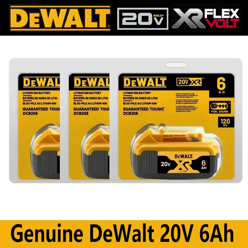 100% Original DeWalt 20V 6000mAh Battery Power Tool Replacement for DeWalt…