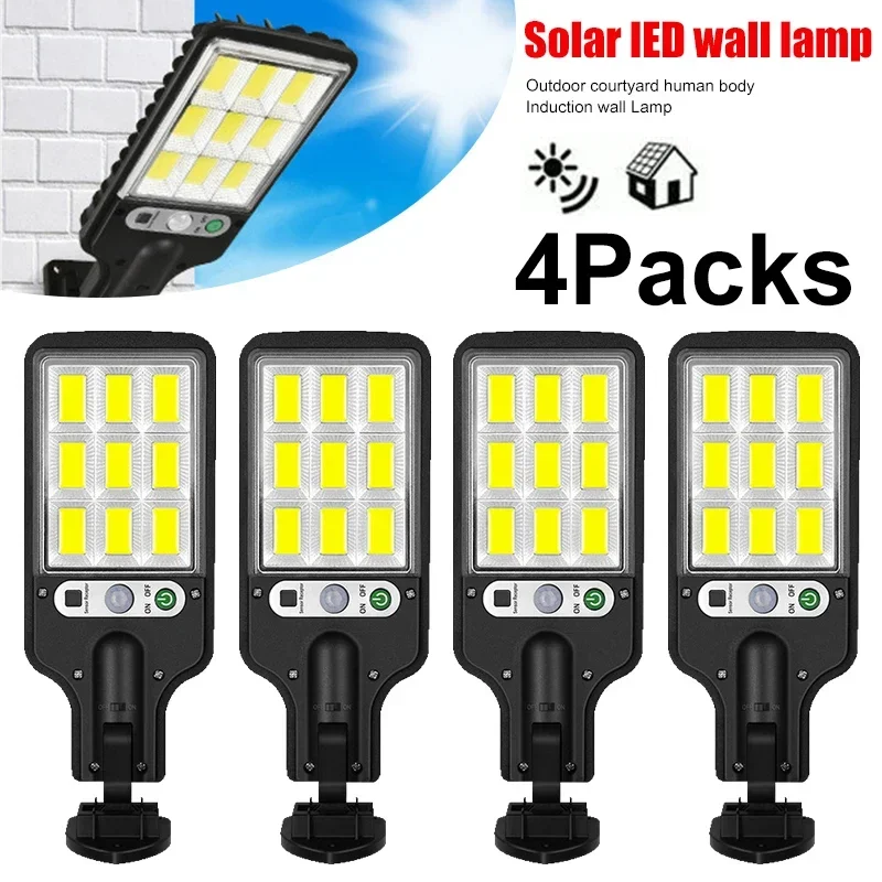Powerful LED Solar Outdoor LED Courtyard Wall Lamp Rechargeable Human Body…