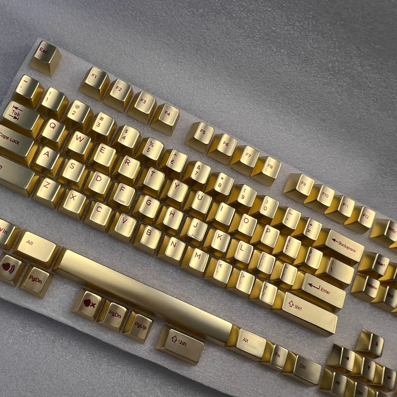 Aluminum Alloy Metal Keycaps Customized Cherry Profile Point Key Cap Matte…