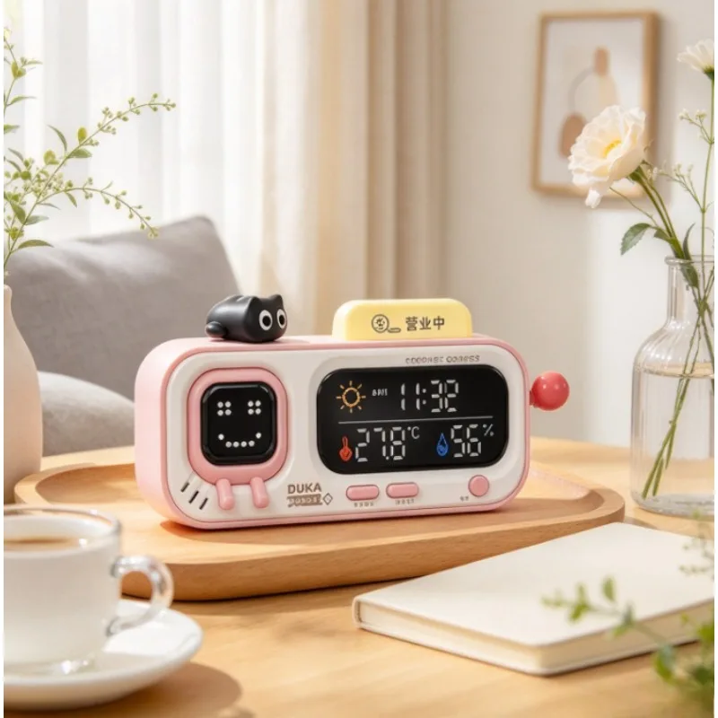Smart Thermometer Hygrometer, Indoor Temperature Humidity Monitor Clock, Wall…