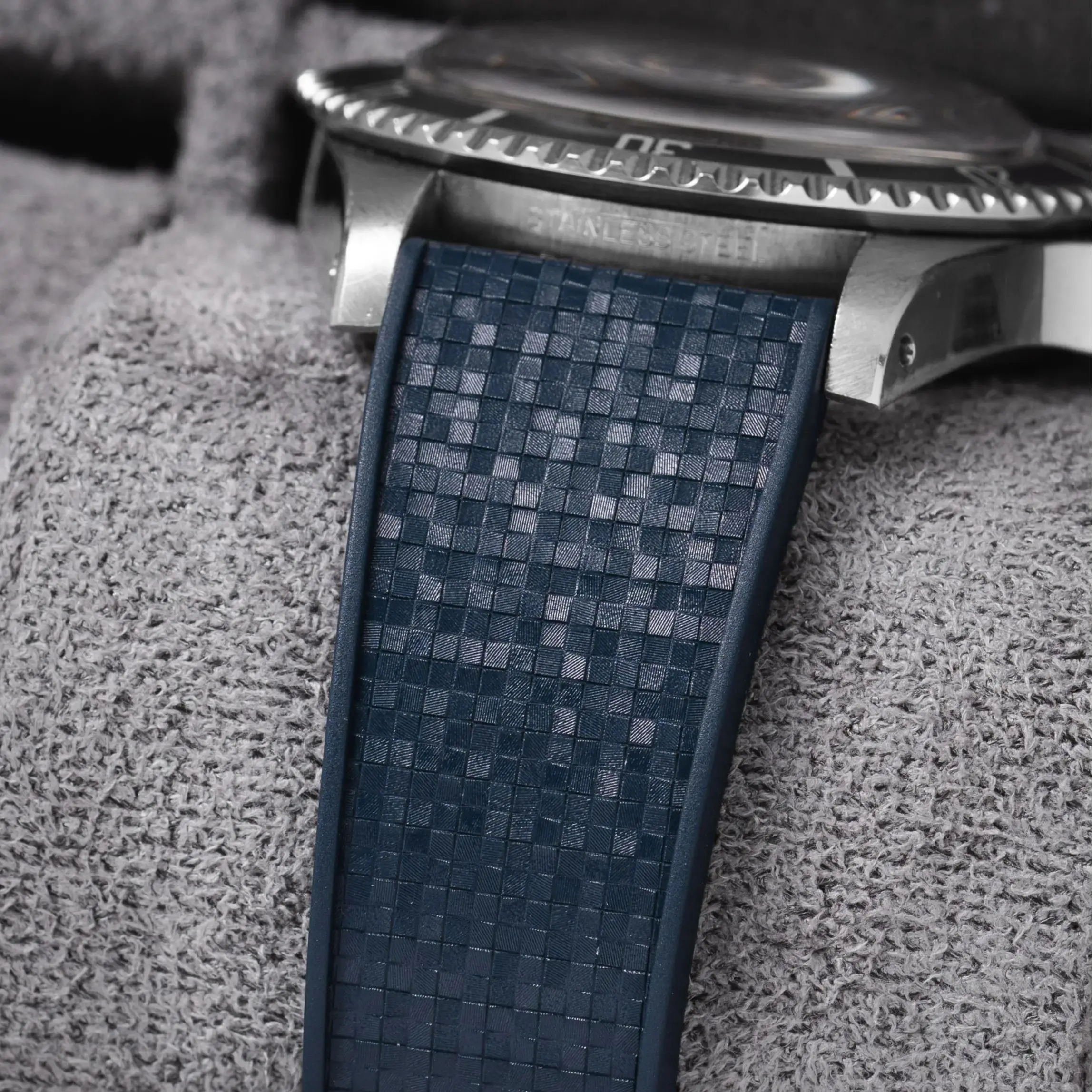 18mm to 24mm All Size Mosaic FKM Rubber Watch Band for Rolex Cartier IWC…