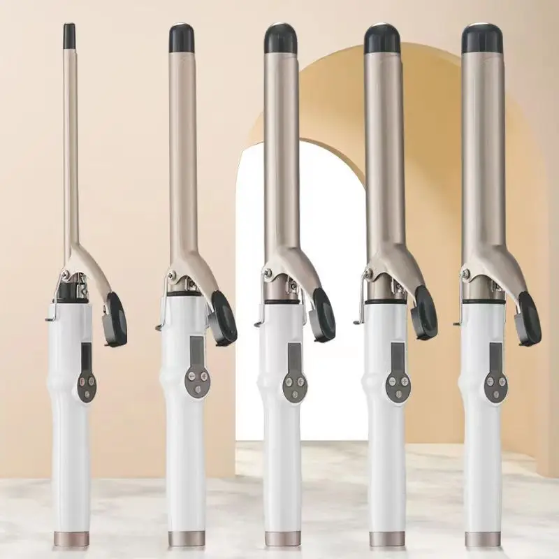 Hair Curlers Waves Electric Professional Ceramic Hair Curler LCD Curling Iron…