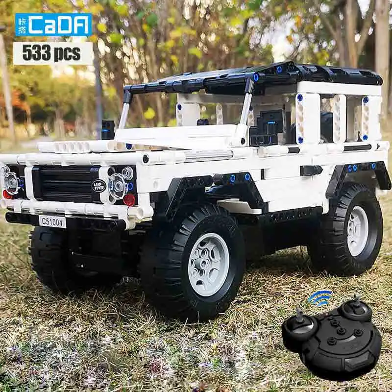 Cada 533Pcs Defender Remote Control Car Building Blocks for RC Car Model SUV…