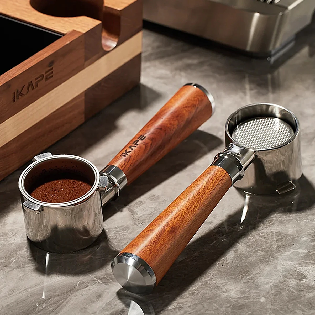 IKAPE Bottomless Portafilter for Delonghi/Barsetto/Berivlle/Lamarzocco/Welhome…