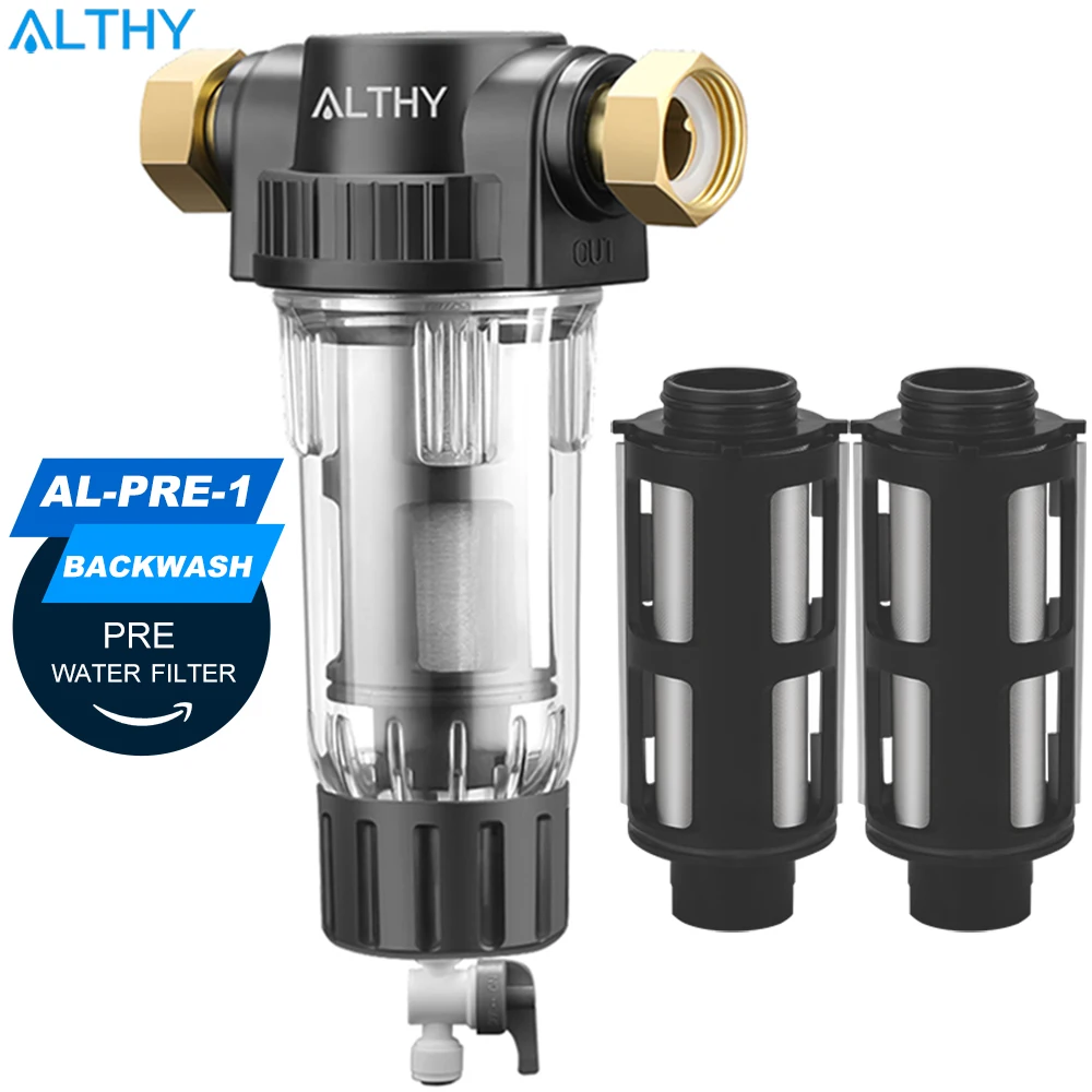 ALTHY Pre Filter Whole House Spin Down Sediment Water Filter Central…