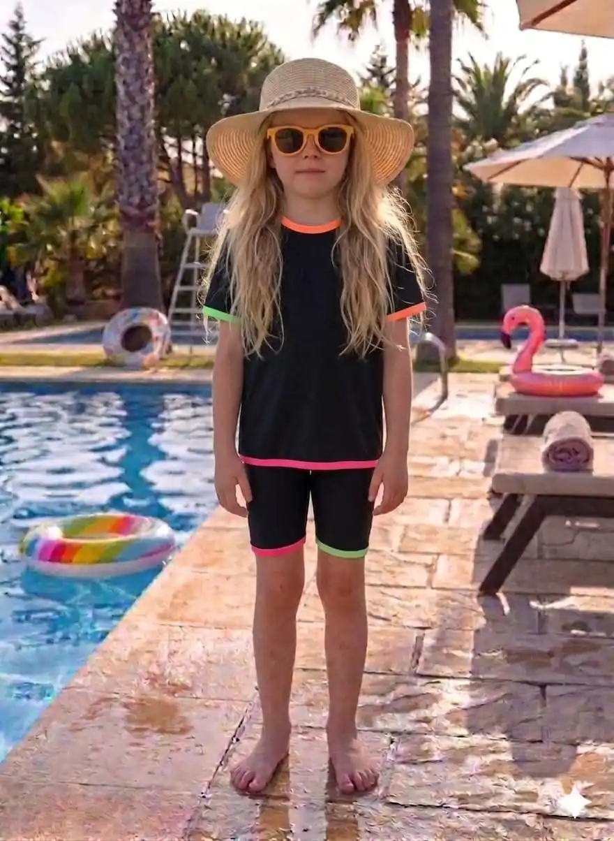 2026 Mali's SS Kids Girls One-Piece Swimsuit Summer Holiday Swimwear Dress…