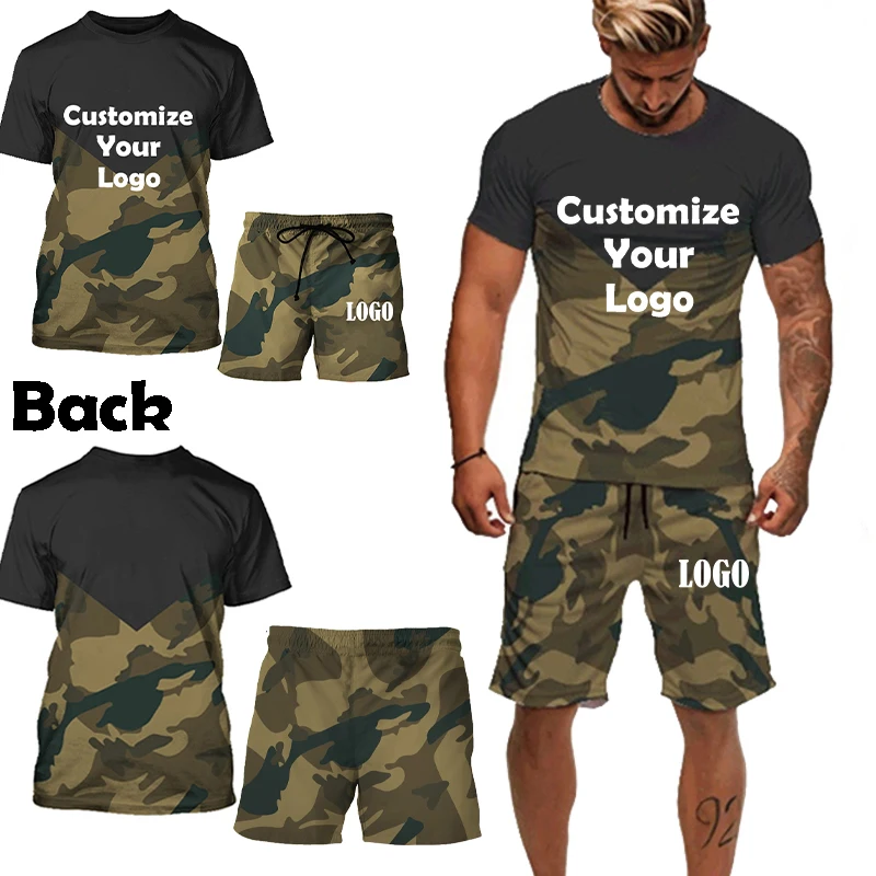 Customized Fashion Men's 2 Piece Set Tracksuits Summer Casual Short Sleeve…