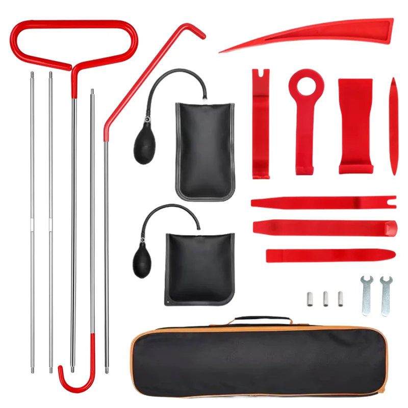21/18PCS Car Door Tool Kit Inflatable Air Pump Auto Window Door Open Fixing…