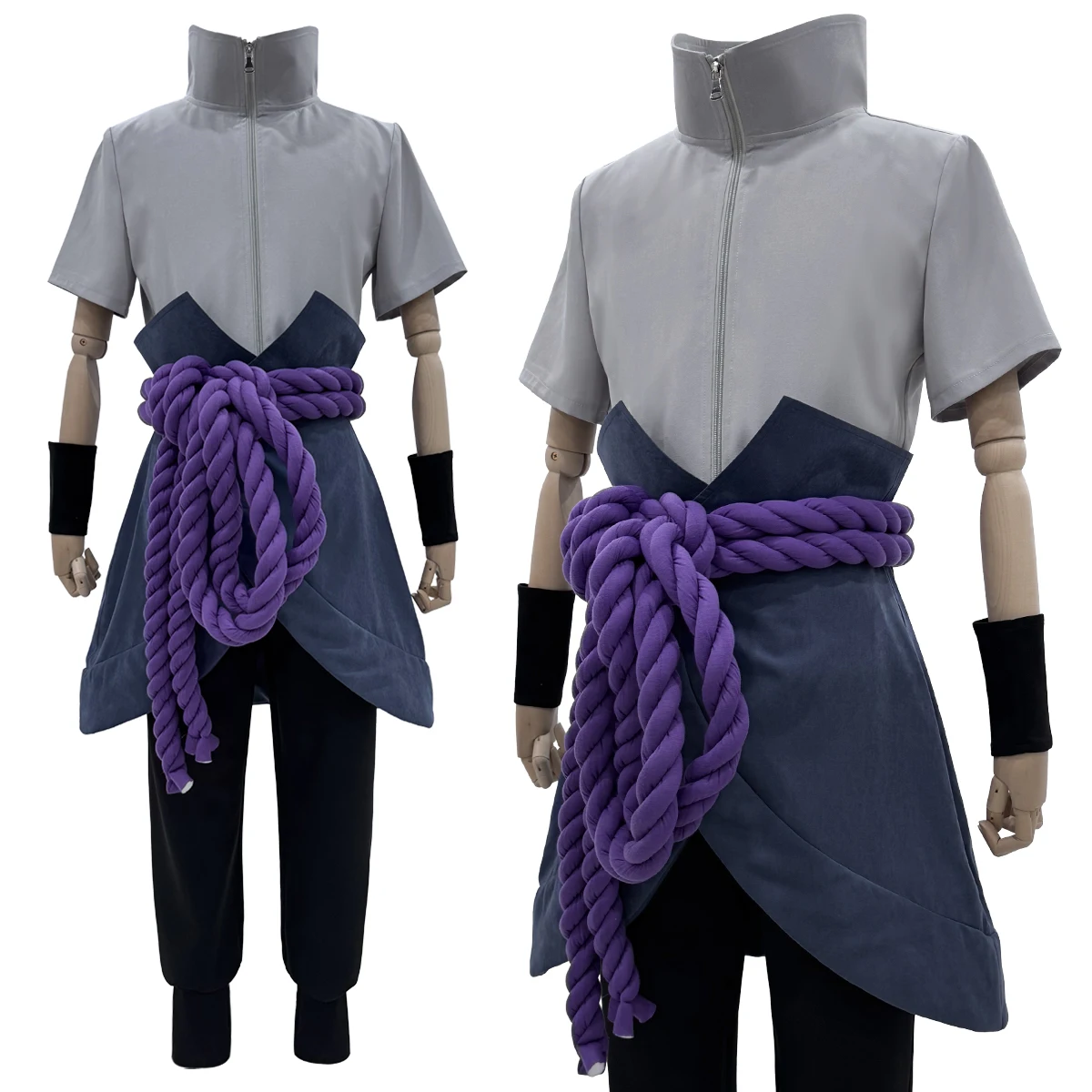 HOLOUN Anime Uchiha Sasuke Cosplay Costume Top Pants Belt Cos Convention Gift…